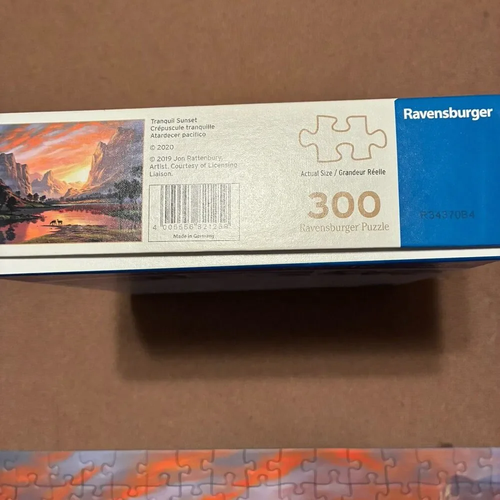 Ravensburger Great Outdoors Tranquil Sunset 300 Piece Puzzle Complete